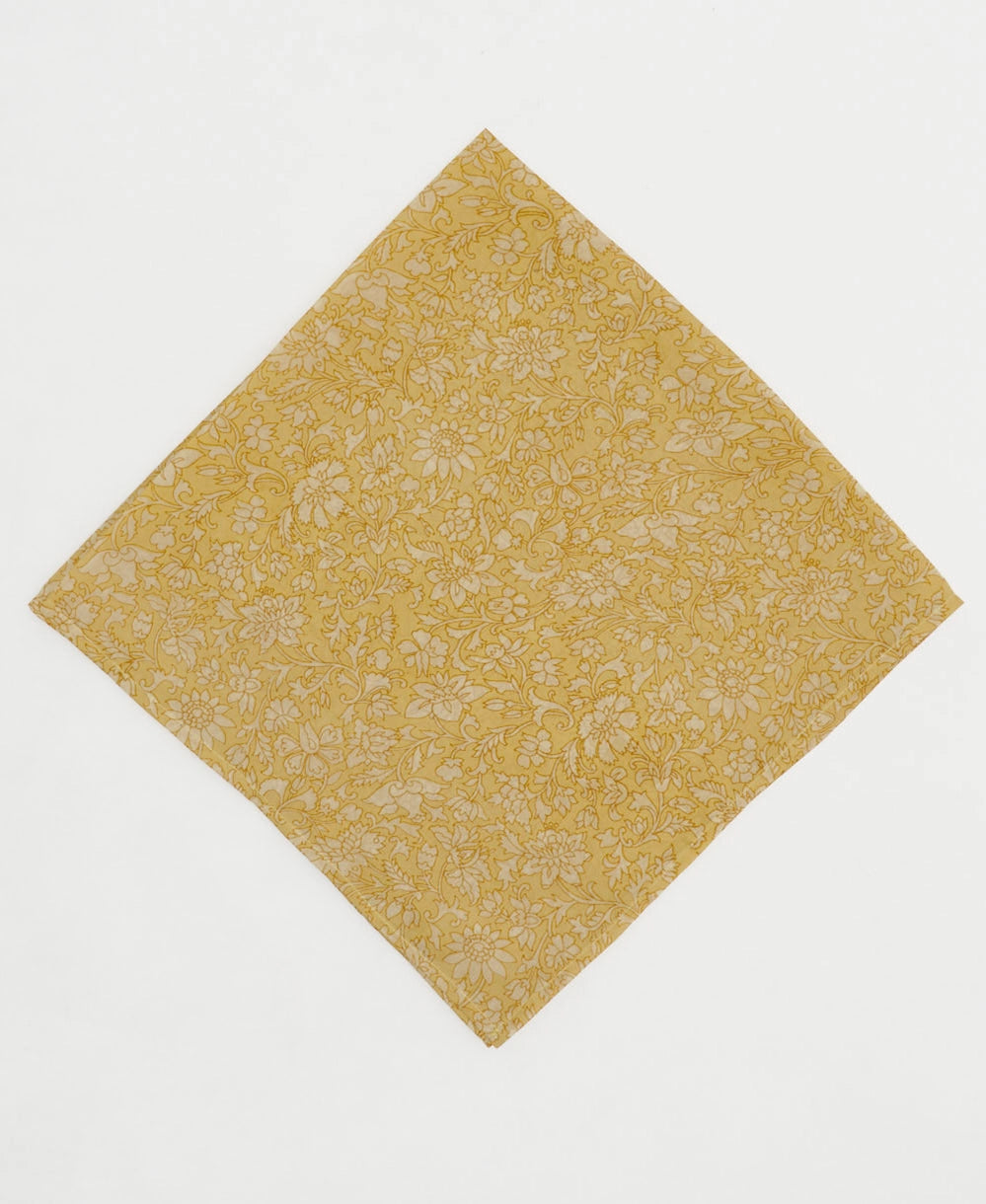 Vintage Silk Bandana ~ Daisychain