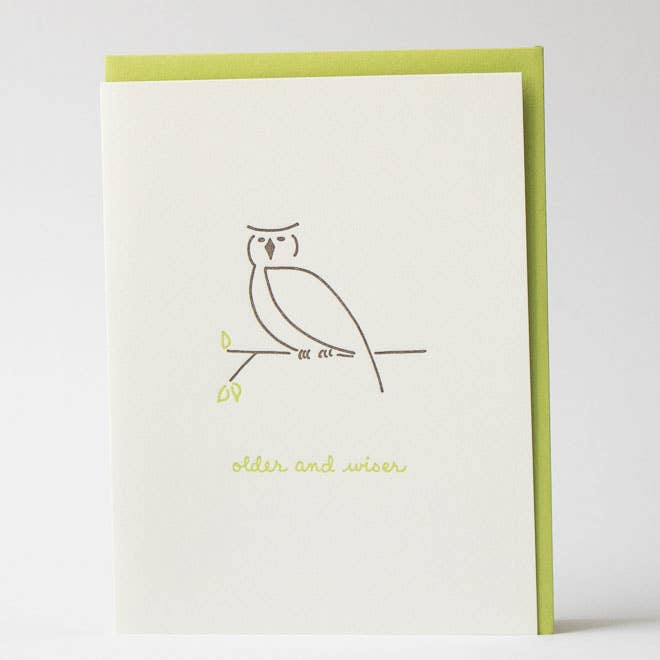 Birthday Greeting Card ~ Older And Wiser