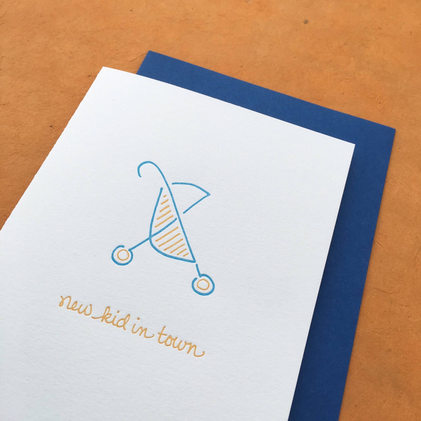 New Baby Greeting Card ~ New Kid In Town