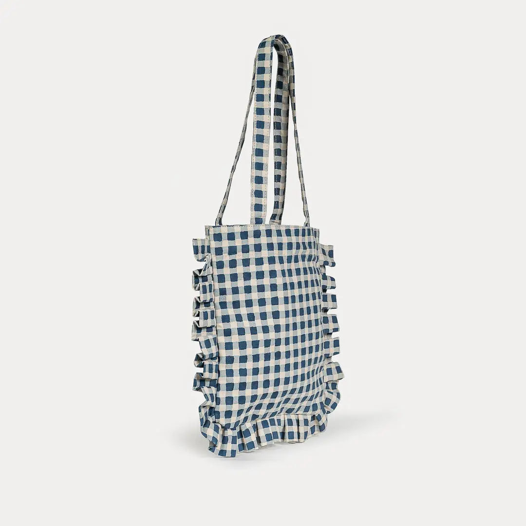Momo Tote ~ Indigo Gingham
