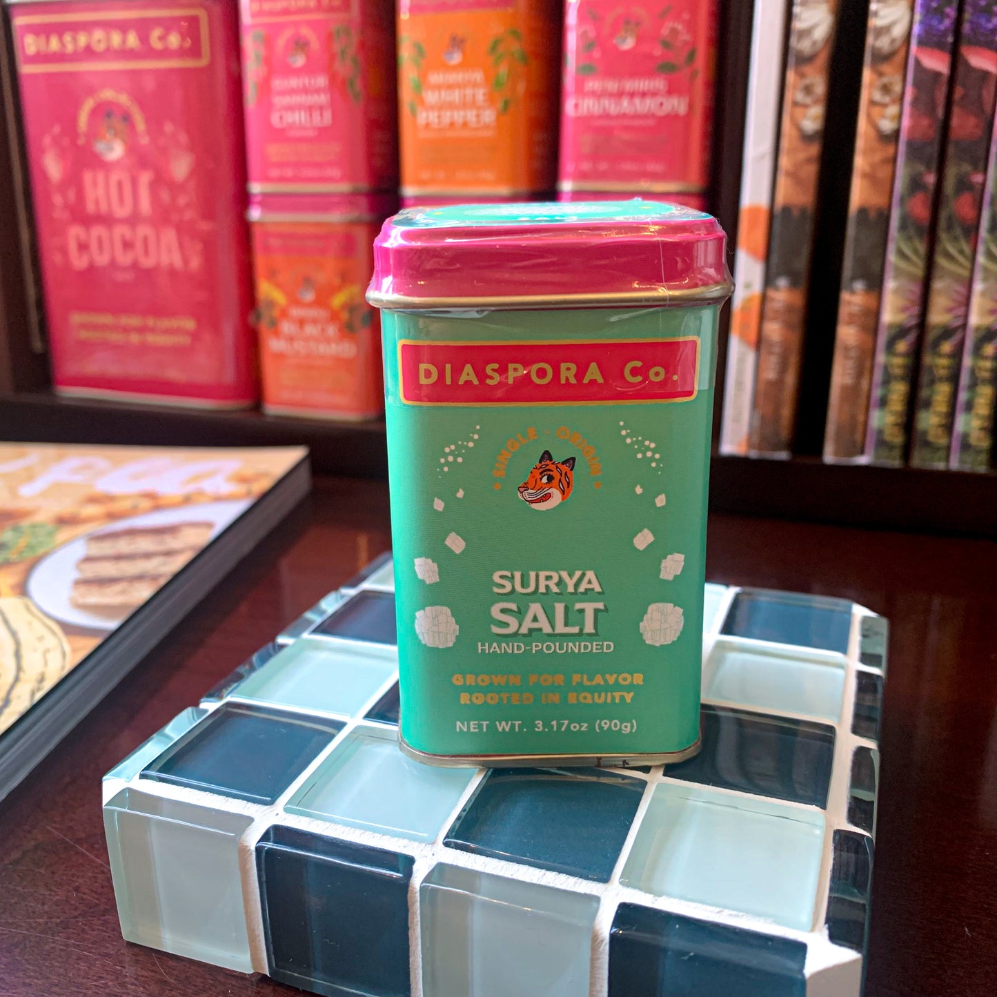 Diaspora co. Surya salt in base tin size (90g)