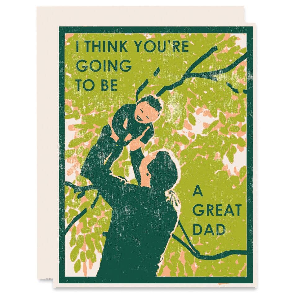 New Baby Greeting Card ~ Great Dad