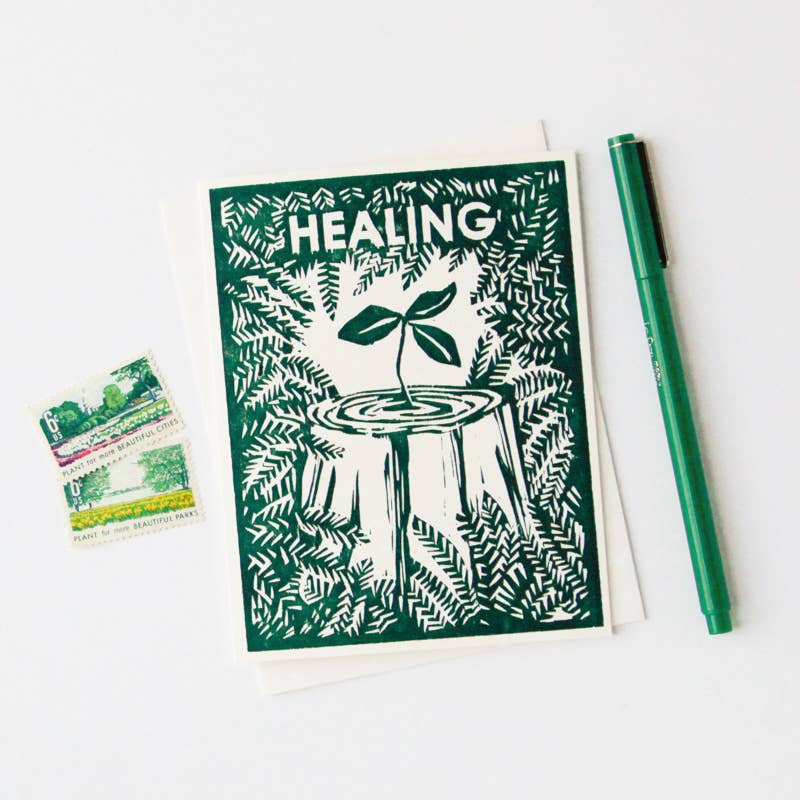 Get Well Greeting Card~ Healing Tree
