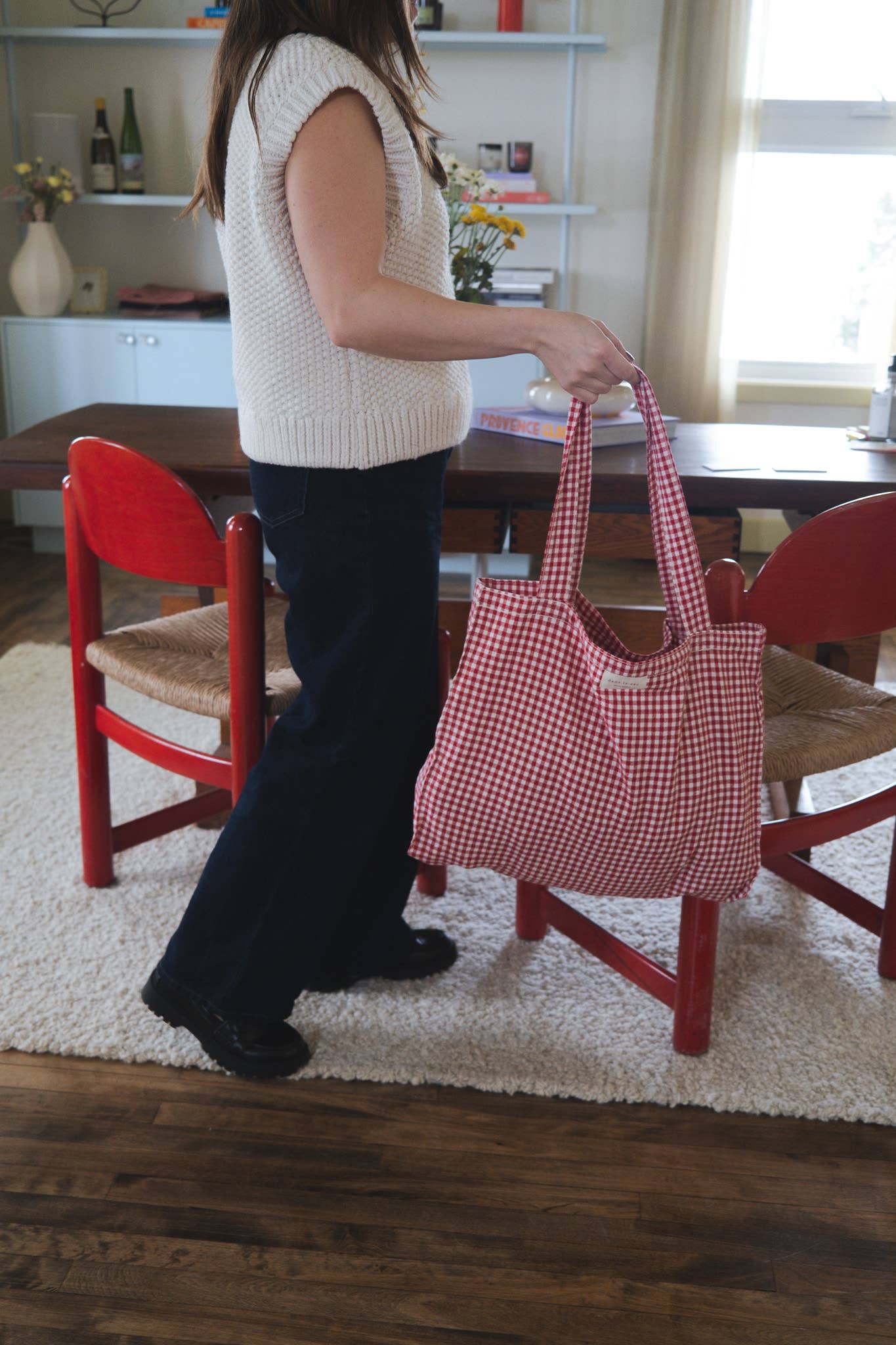 Gingham Tote