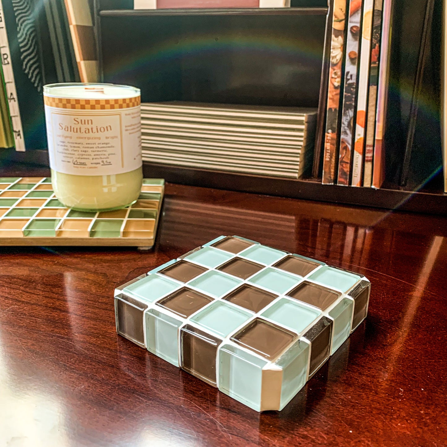 Glass Tile Cube ~ Classic Milk Chocolate