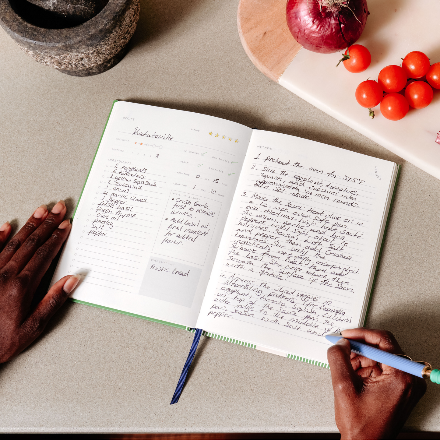 Recipe Journal ~ The Vineyard