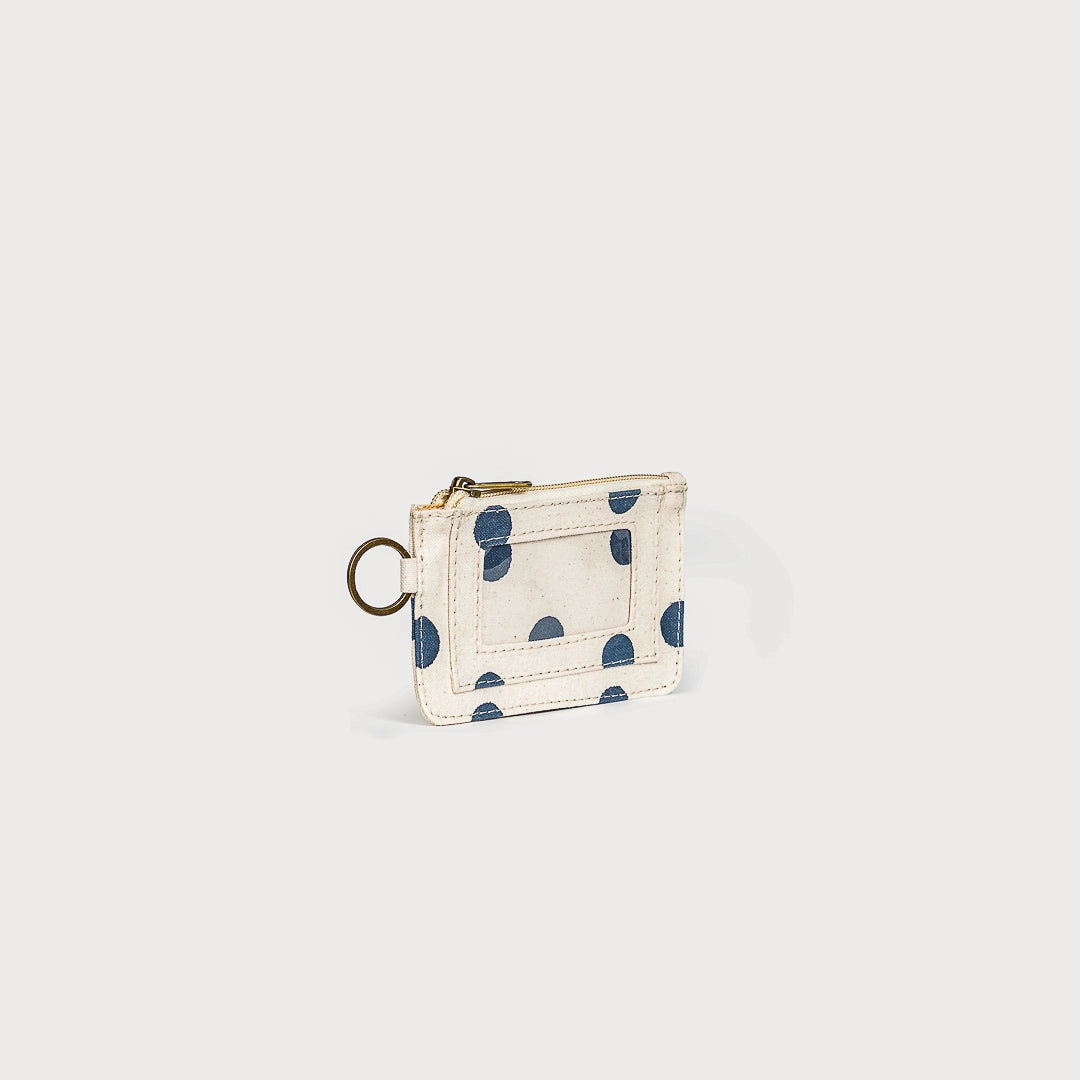 ID Pouch ~ Indigo Dot