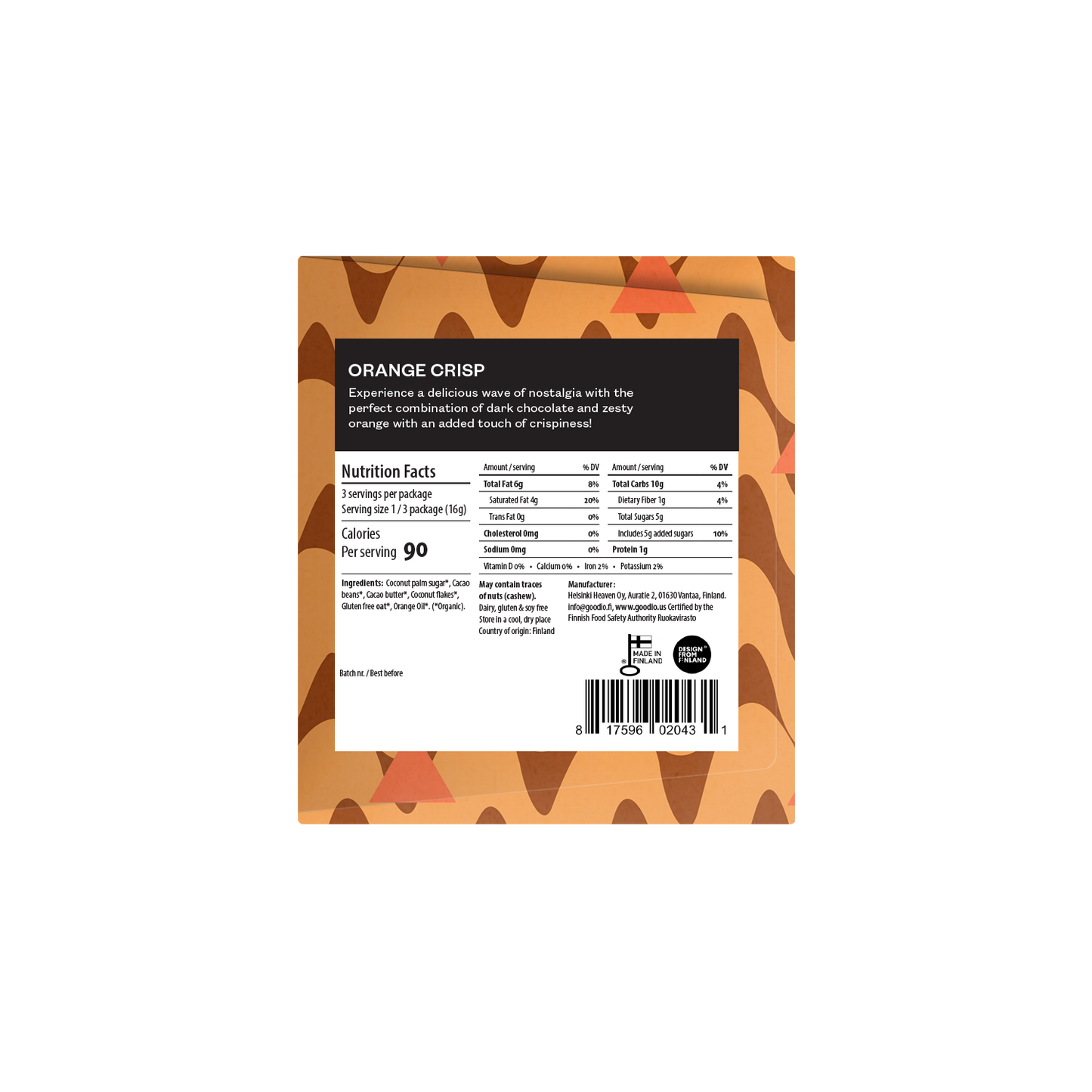 Chocolate ~ Orange Crisp (35%)