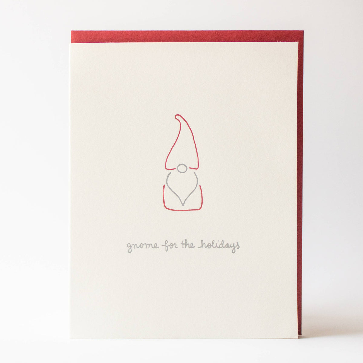 Holiday Greeting Card ~ Gnome for the Holidays