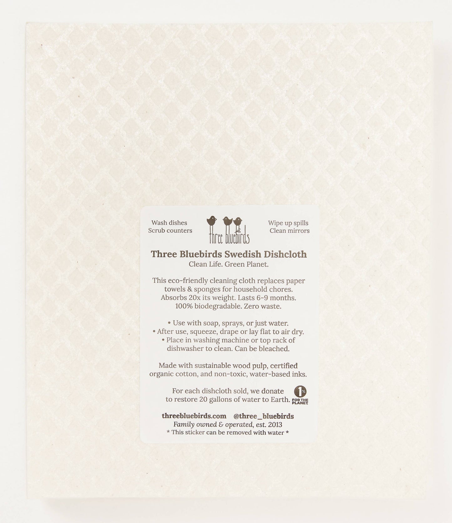 Swedish Dishcloth ~ Blueberries