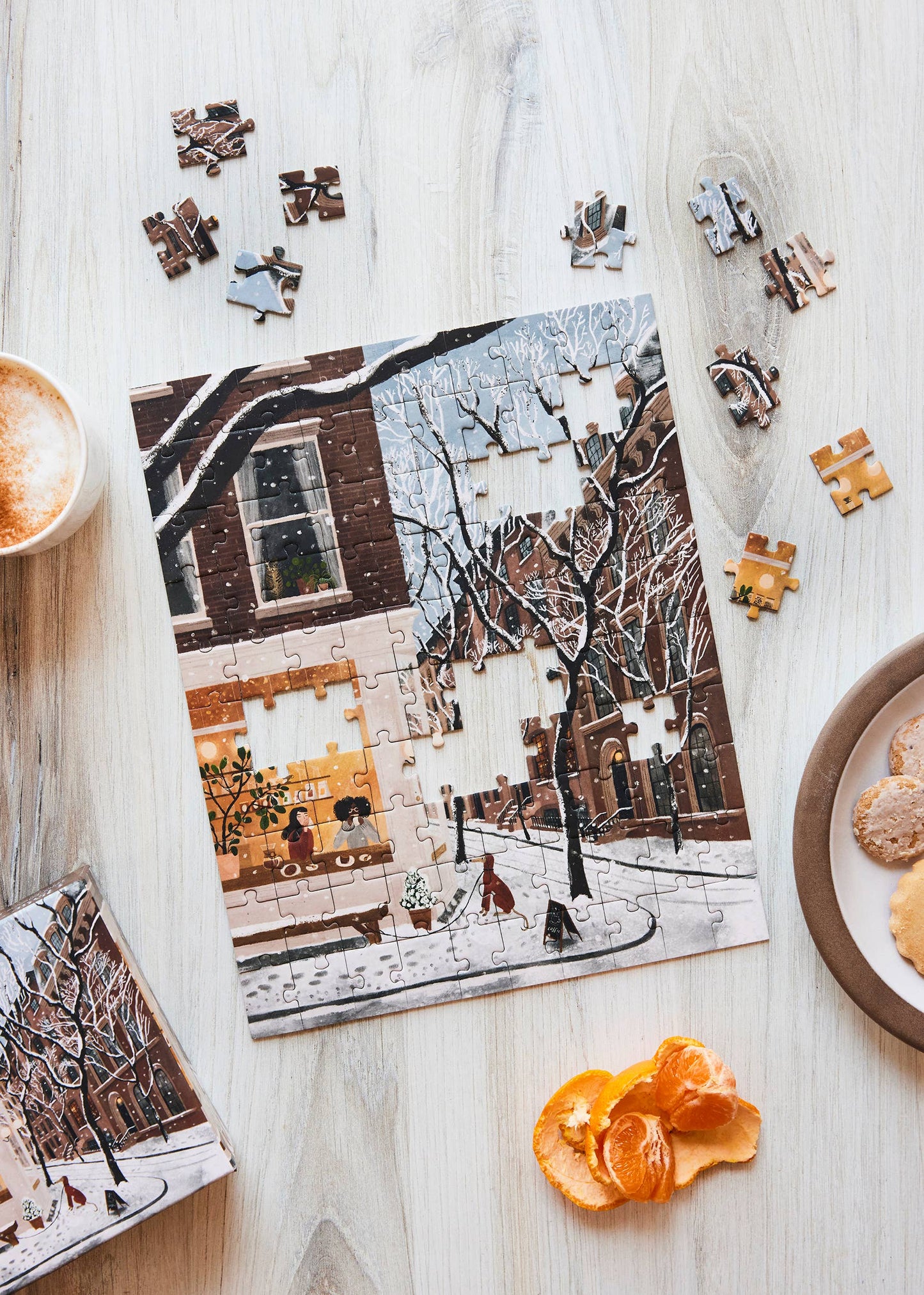 Puzzle (100 Pieces) ~ Coffee in the West Village