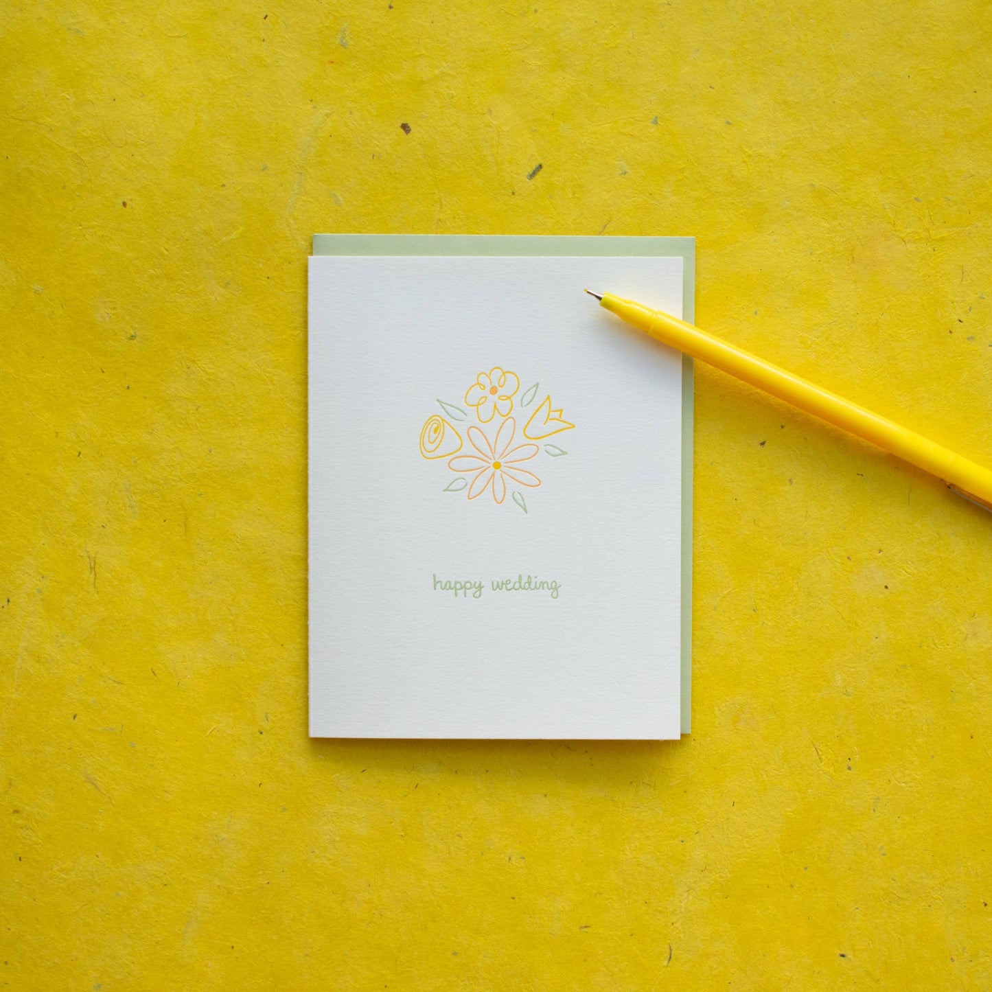 Celebratory Greeting Card ~ Happy Wedding