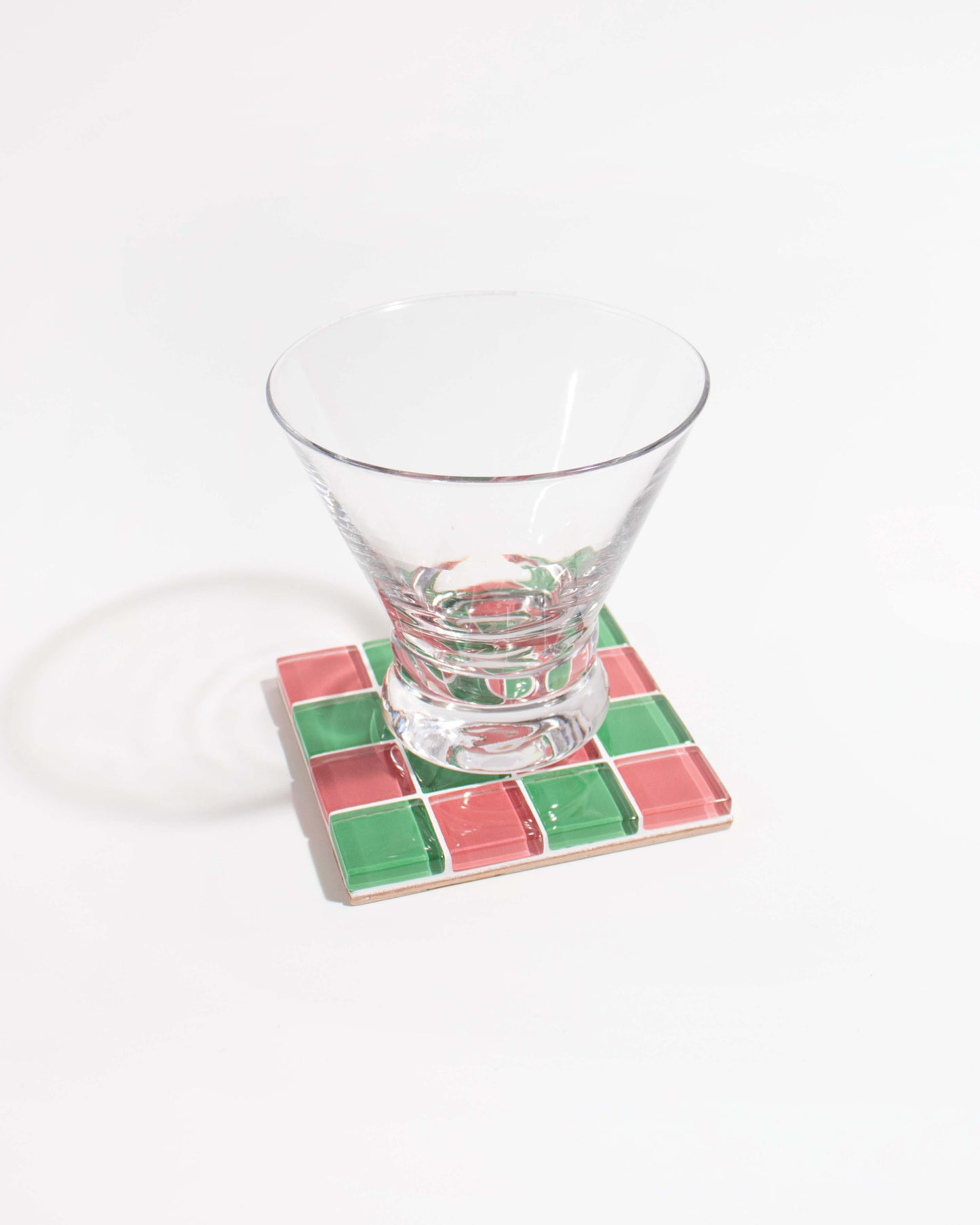 Glass Tile Coaster ~ Festive