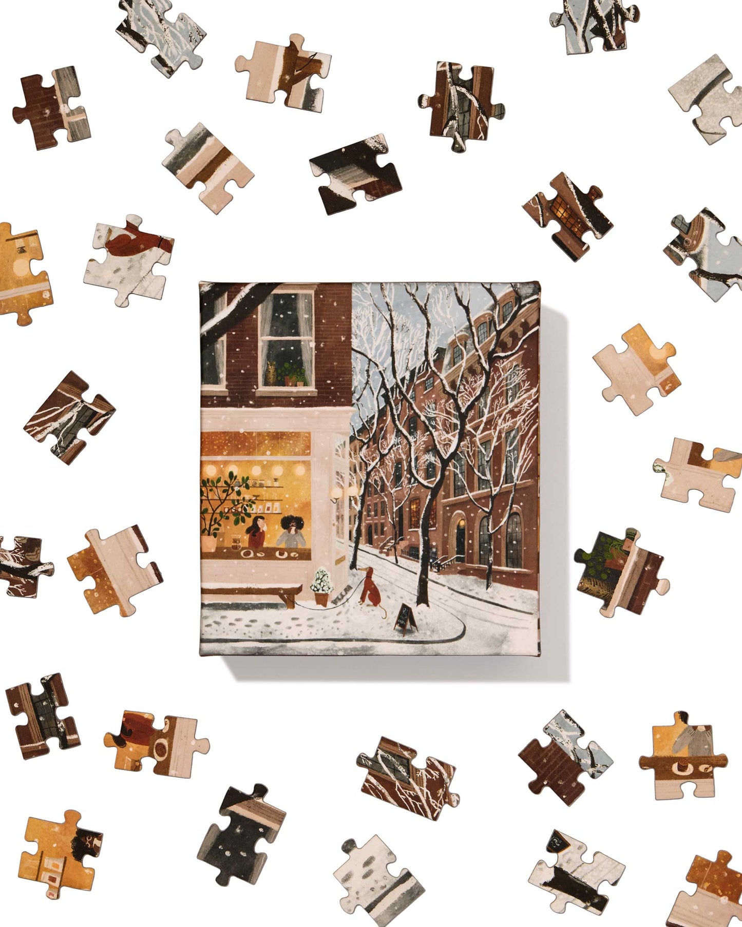 Puzzle (100 Pieces) ~ Coffee in the West Village