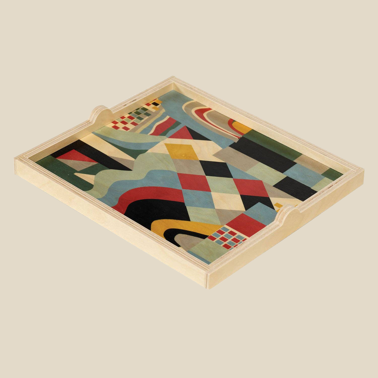 Square Serving Tray ~ Paloma Rust
