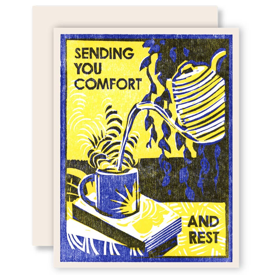 Sympathy Greeting Card ~ Sending You Comfort and Rest