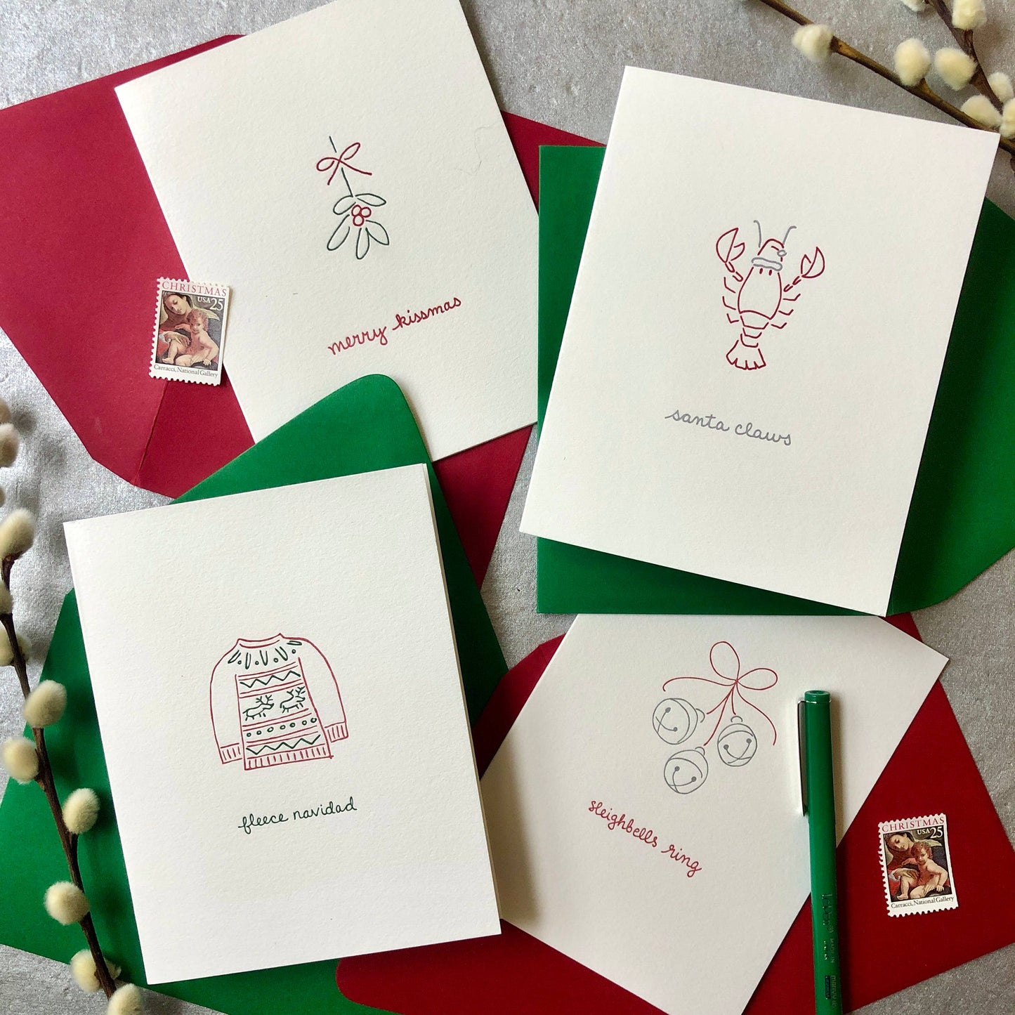 Christmas Card ~ Santa Claws