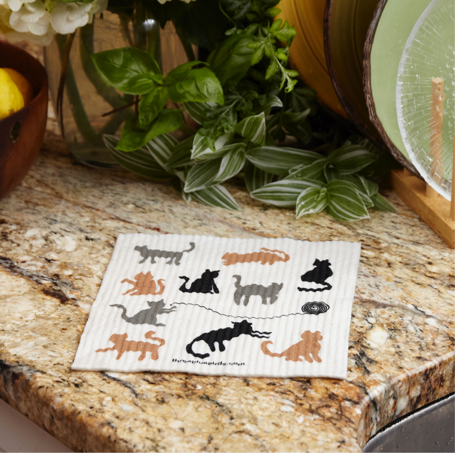 Swedish Dishcloth ~ Cats