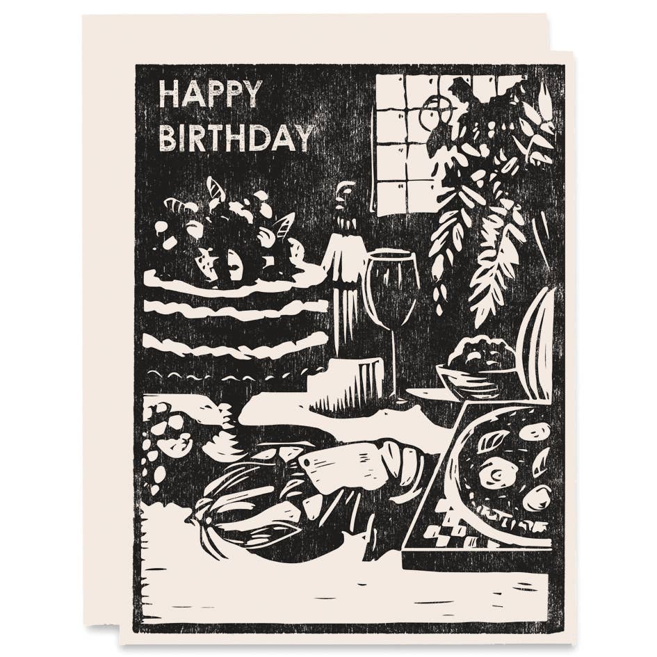 Birthday Greeting Card ~ Banquet