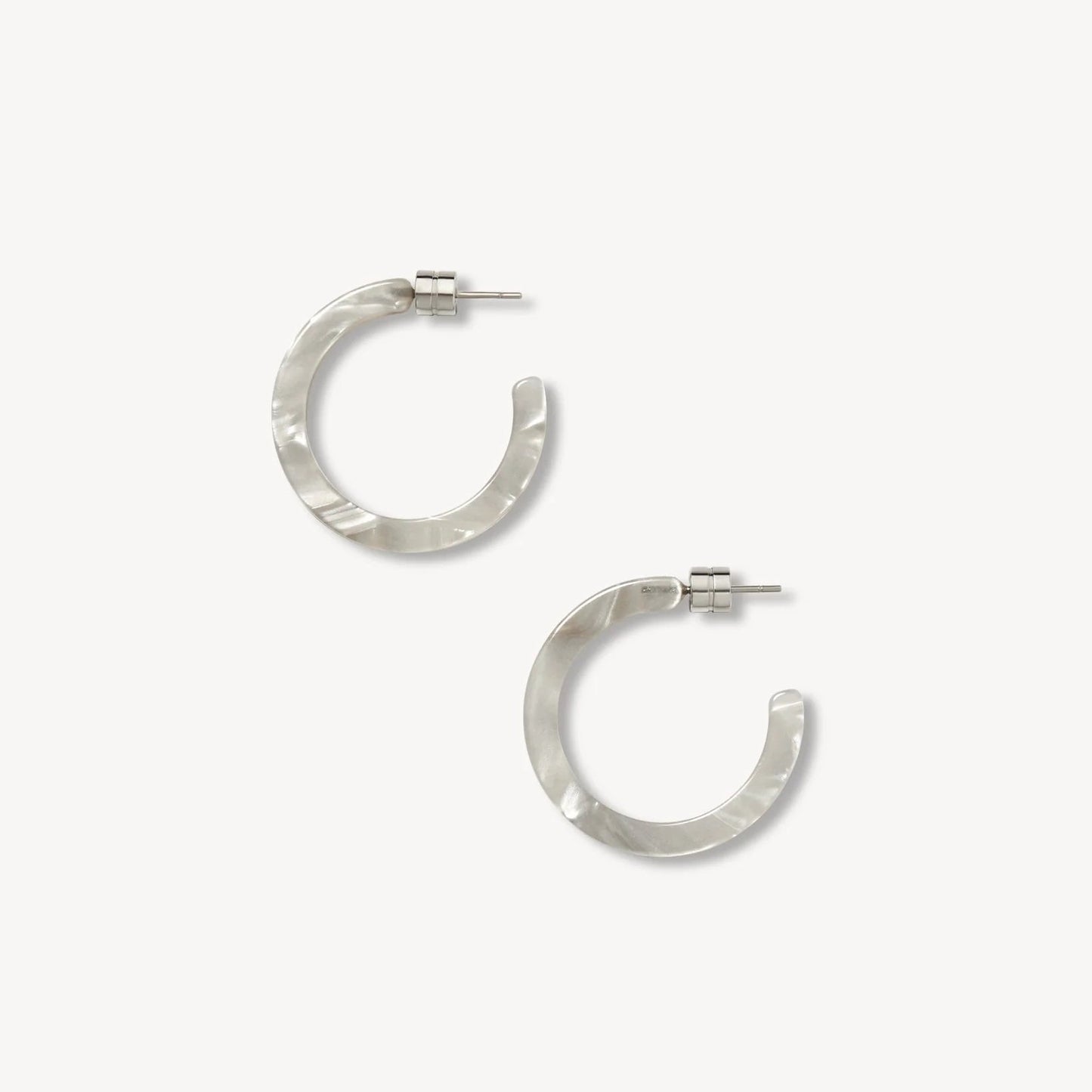 Mini Hoops ~ Grey Shell