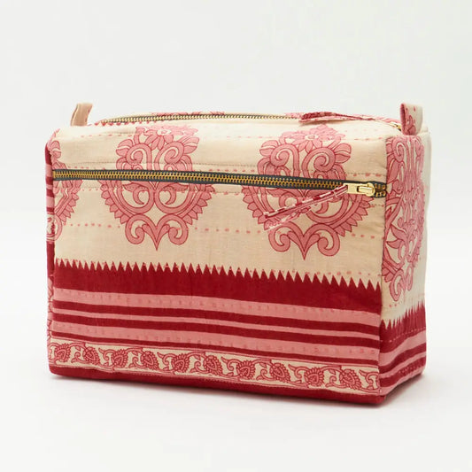 Large Toiletry Bag ~ Blush Print