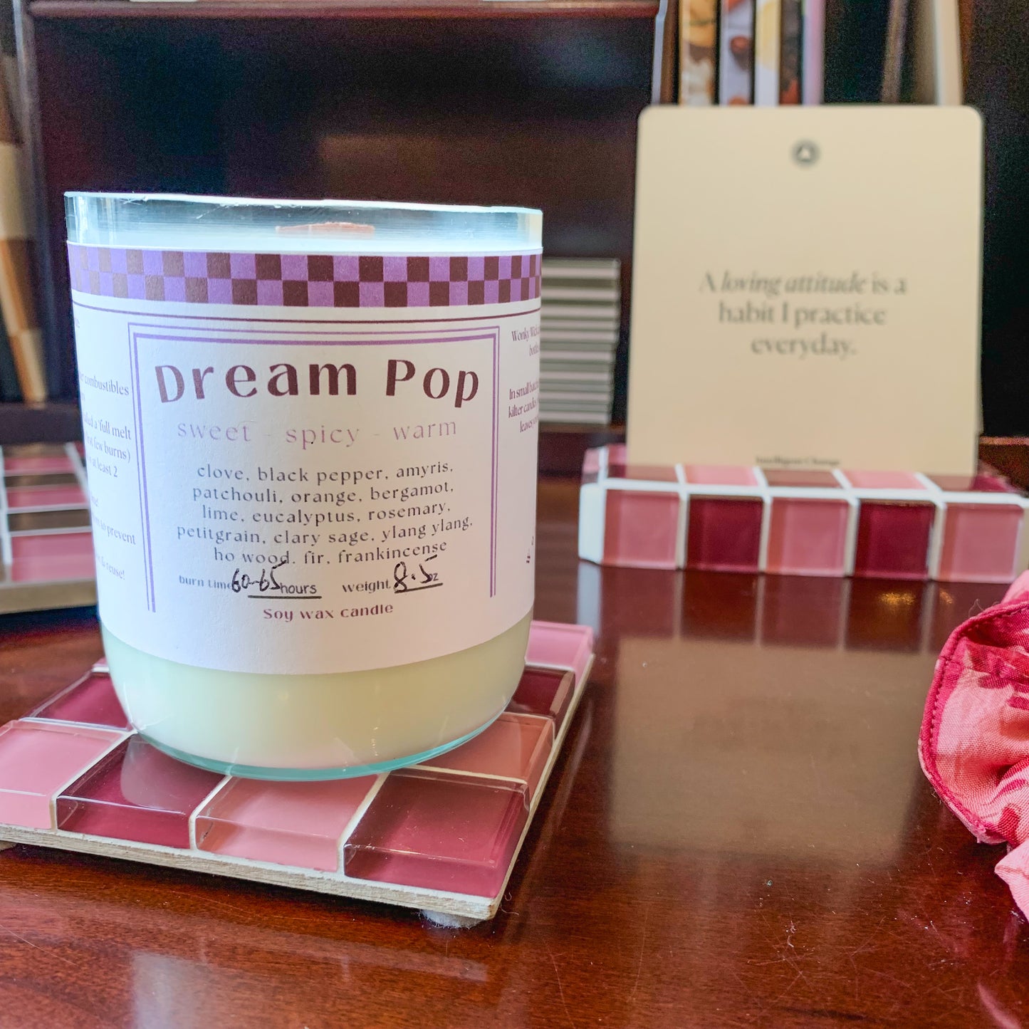 Repurposed Bottle Candle ~ Dream Pop