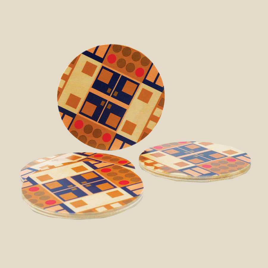 Coaster Set ~ Alexander Olive