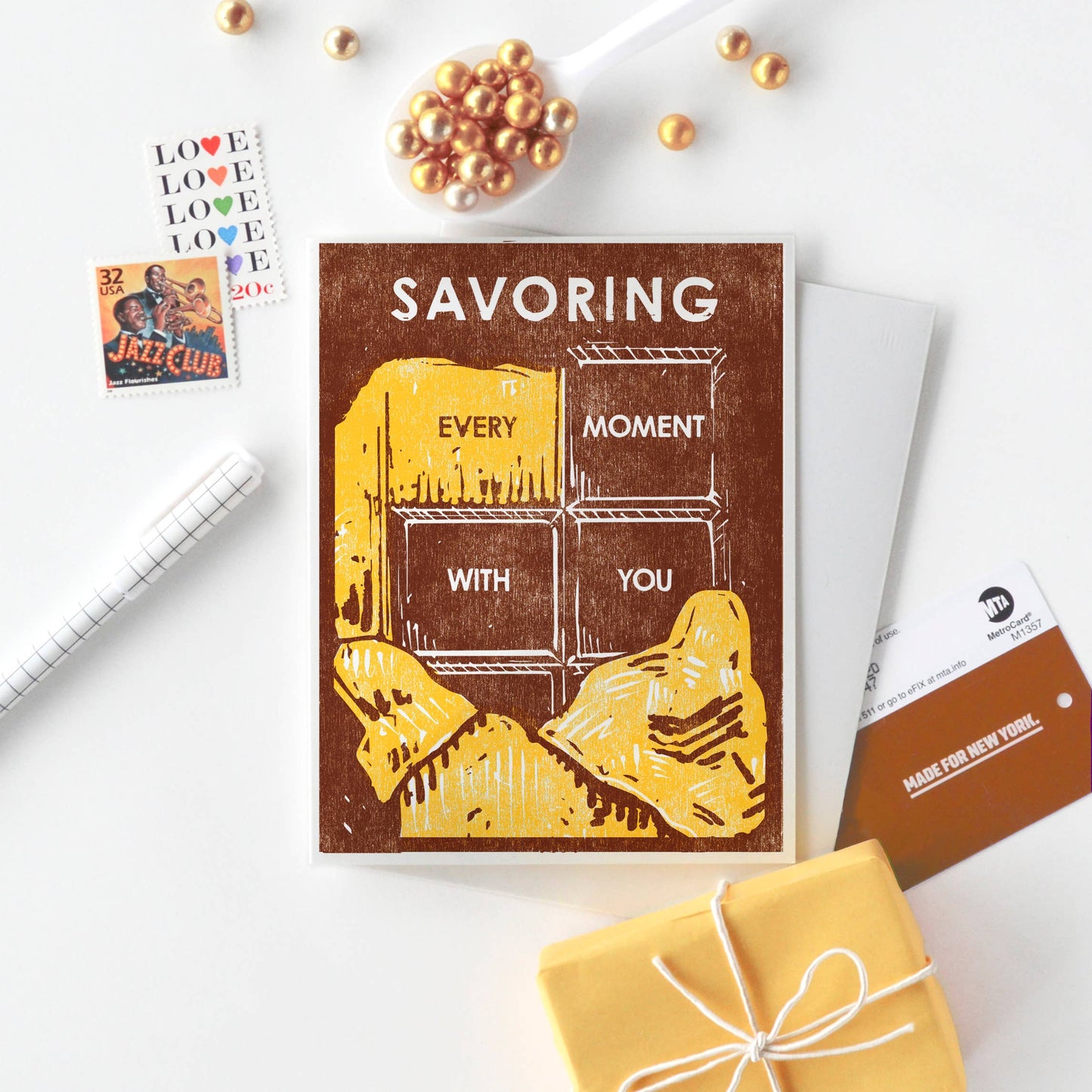 Romantic Greeting Card ~ Chocolate Bar