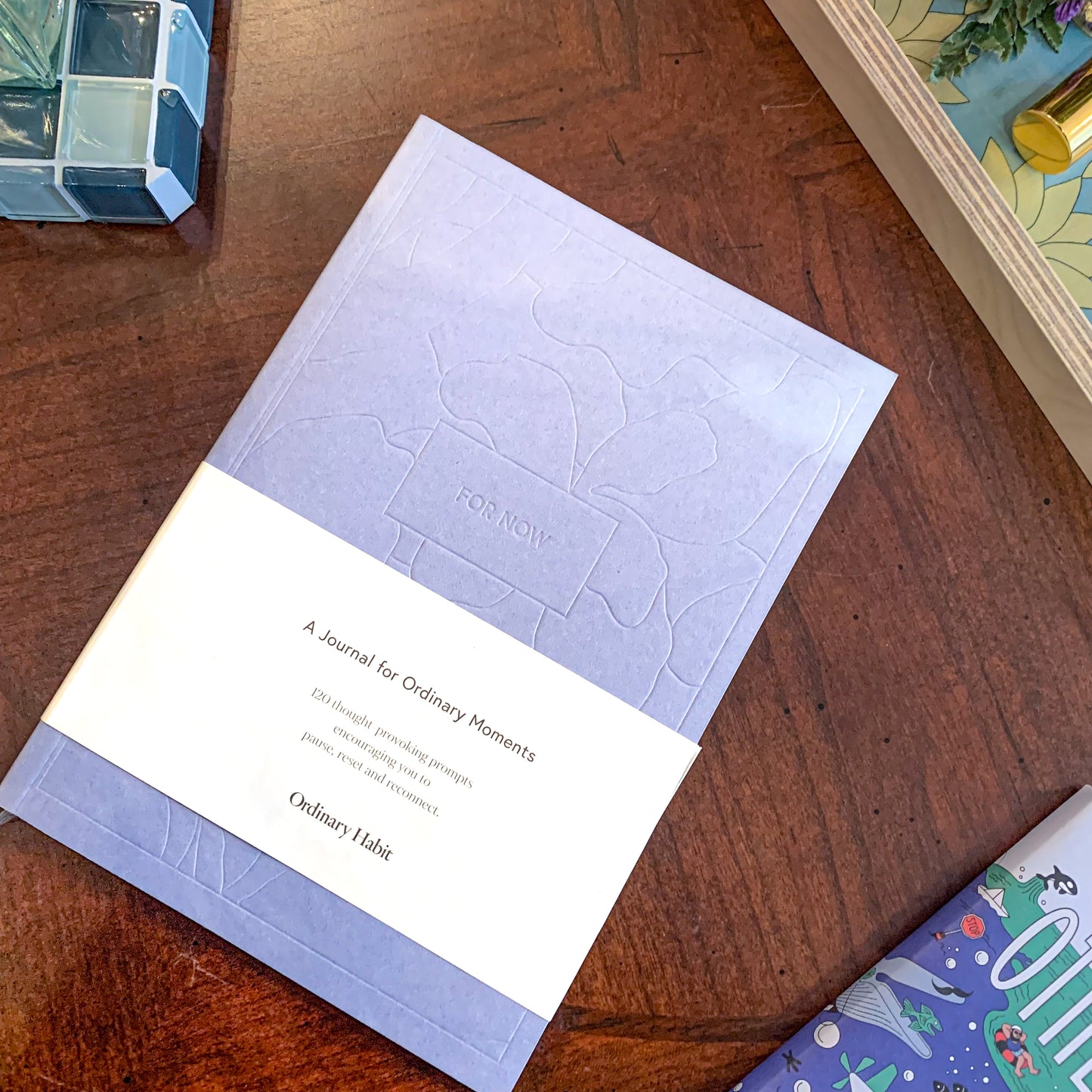 Ordinary Habit for now guided journal in cornflower blue