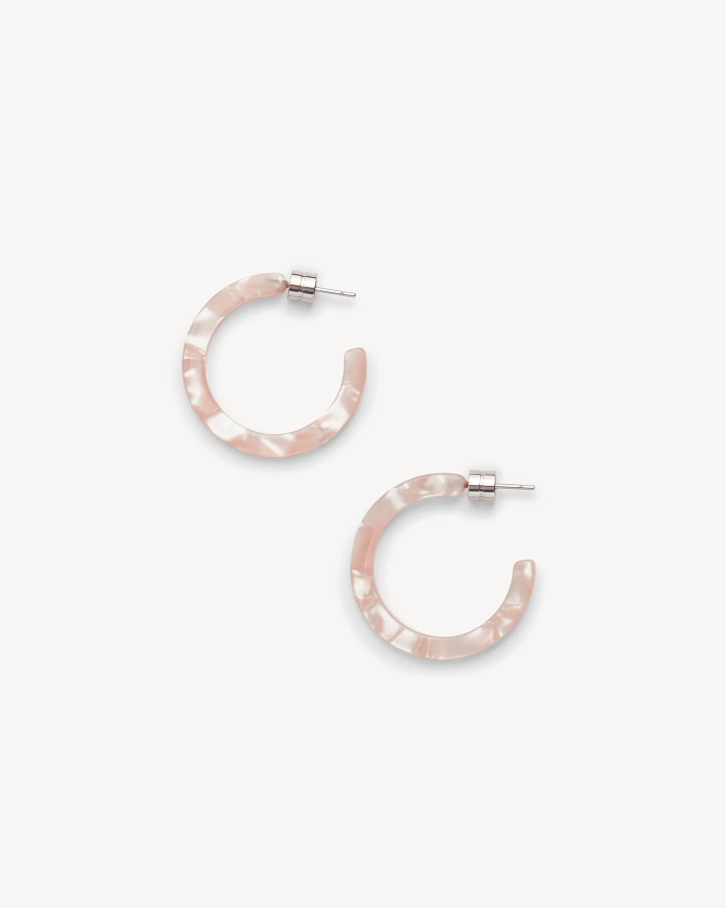 Mini Hoops ~ Peach Shell
