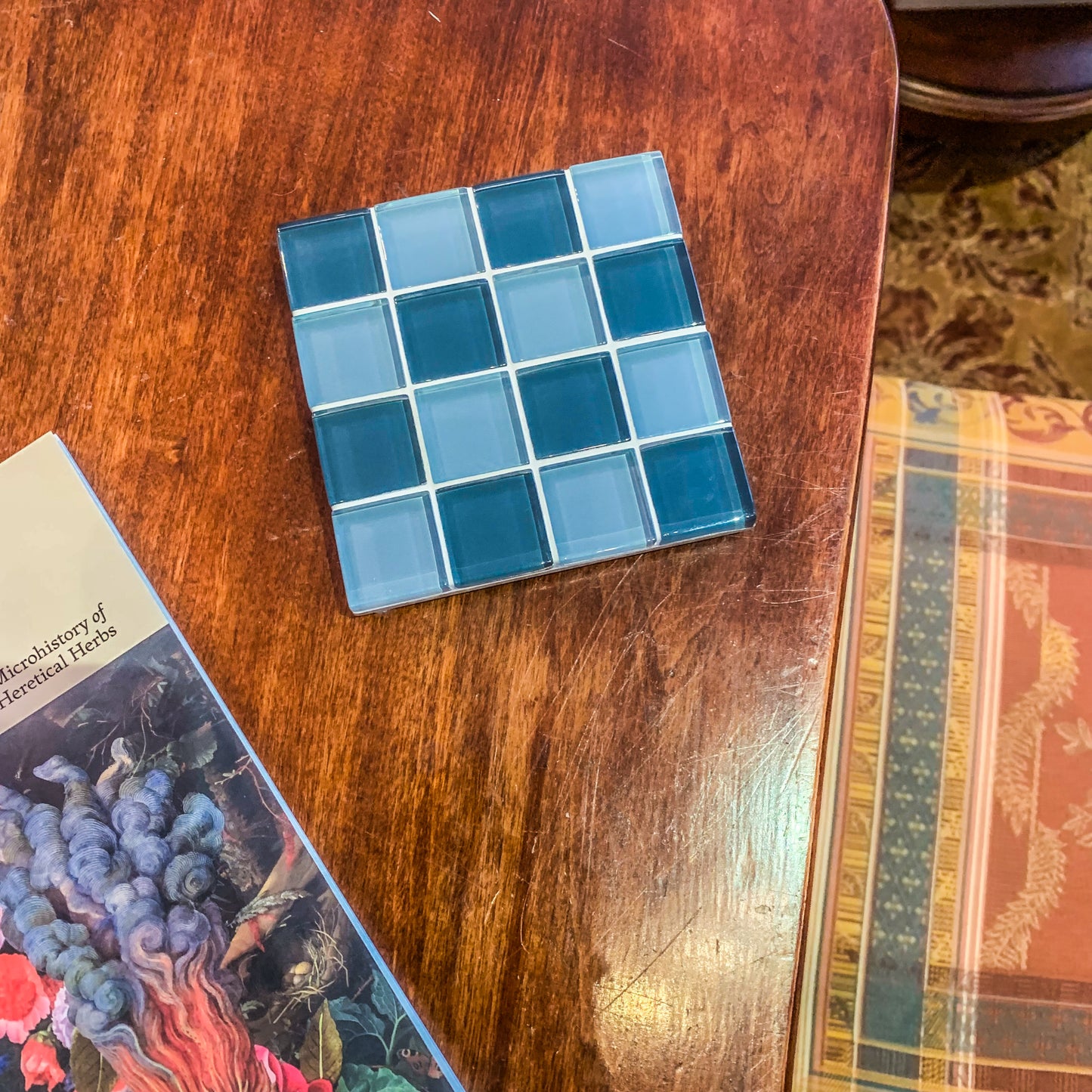 Glass Tile Coaster ~ That's Fate