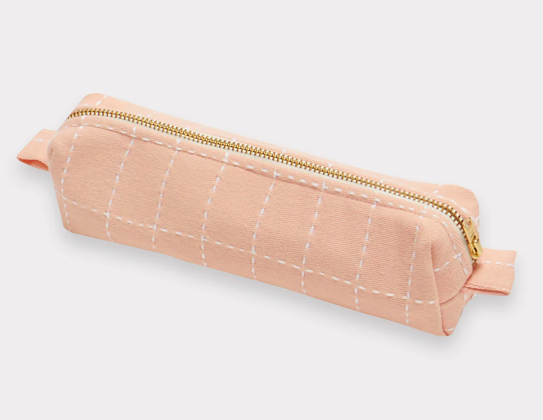 Small Grid-Stitch Toiletry Bag ~ Assorted Colors