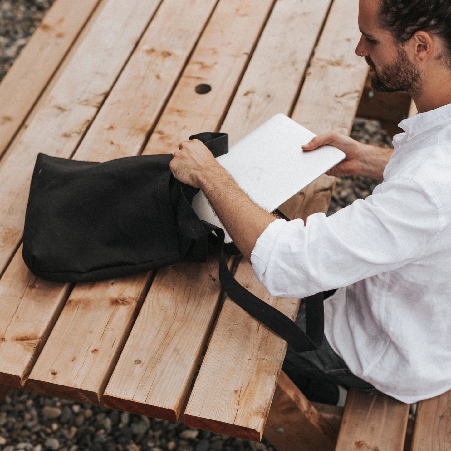 Double Pocket Tote Bag