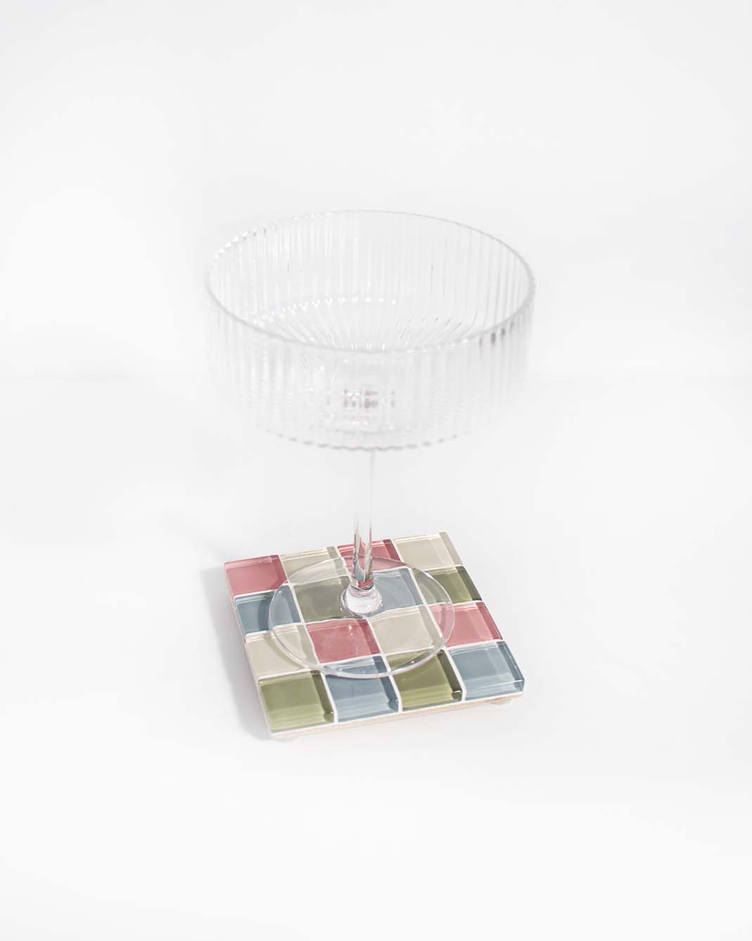 Glass Tile Coaster ~ Home Sweet Home