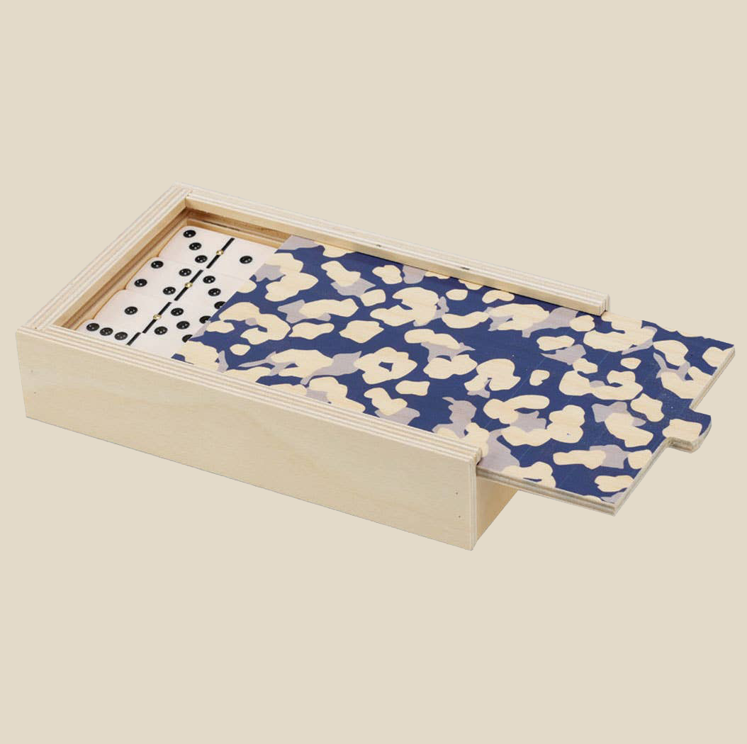 Domino Set ~ Cheetah Navy