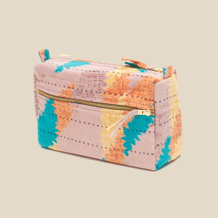 Vintage Sari Toiletry Bag ~ Medium