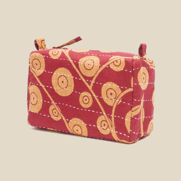 Vintage Sari Toiletry Bag ~ Medium