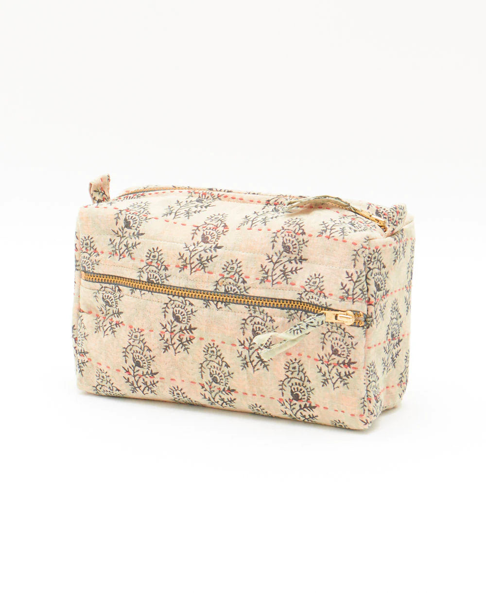 Vintage Sari Toiletry Bag ~ Medium