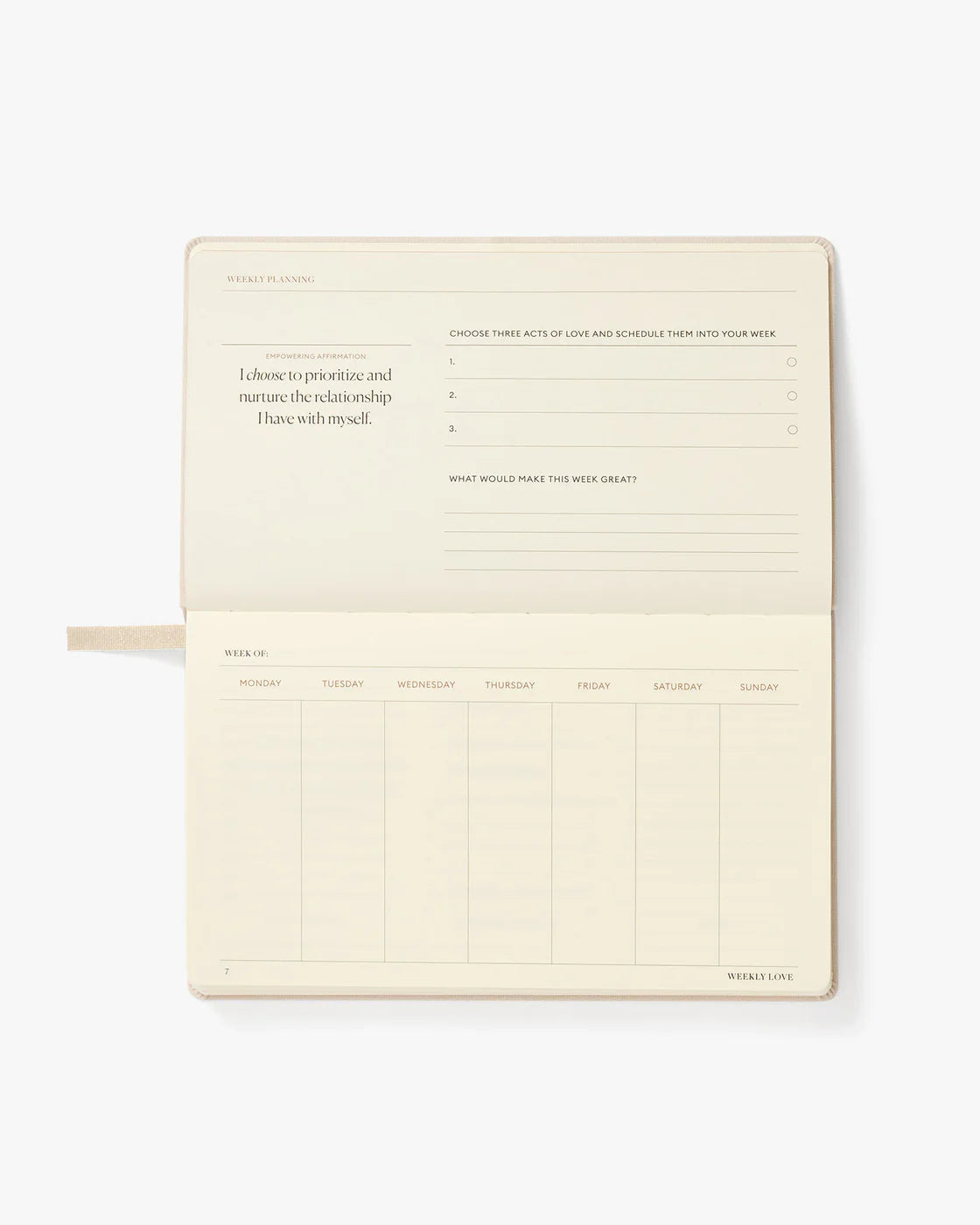 The Weekly Love Planner