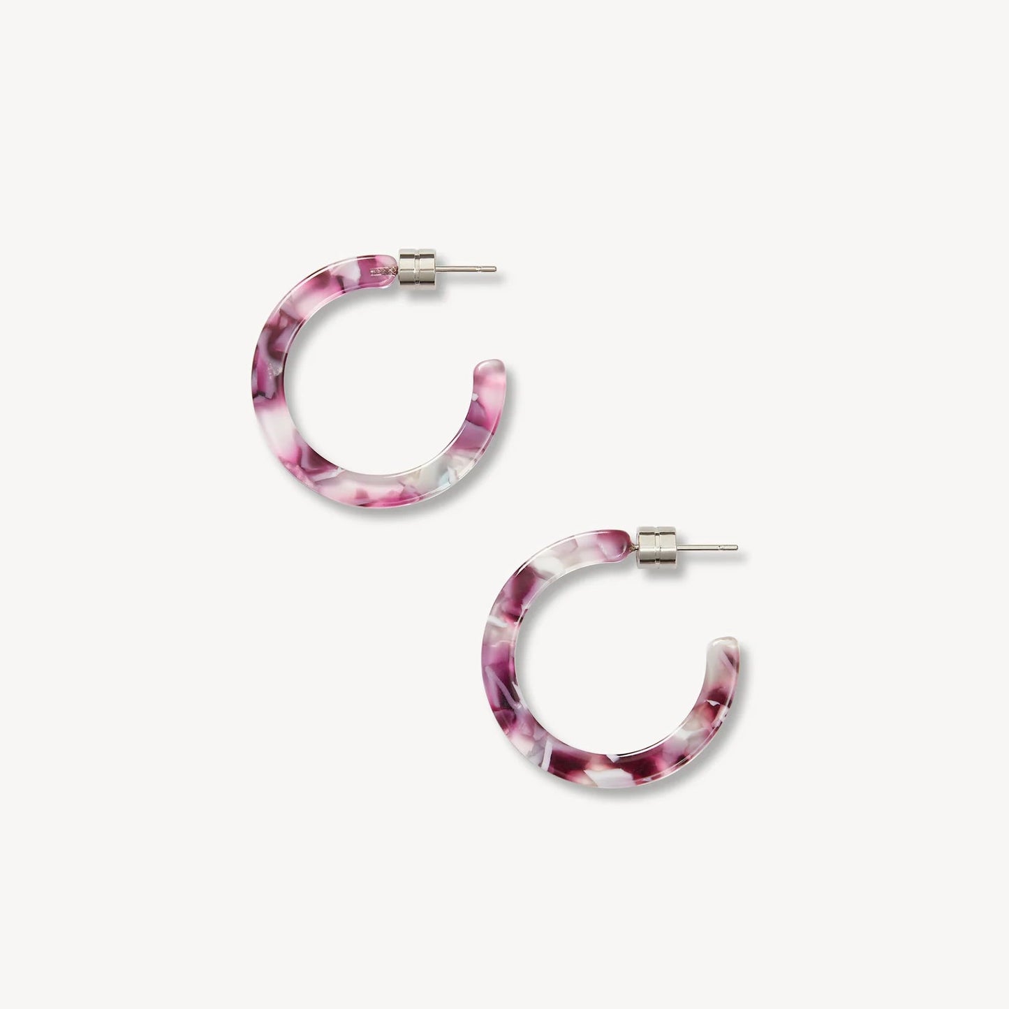 Mini Hoops ~ Amythest