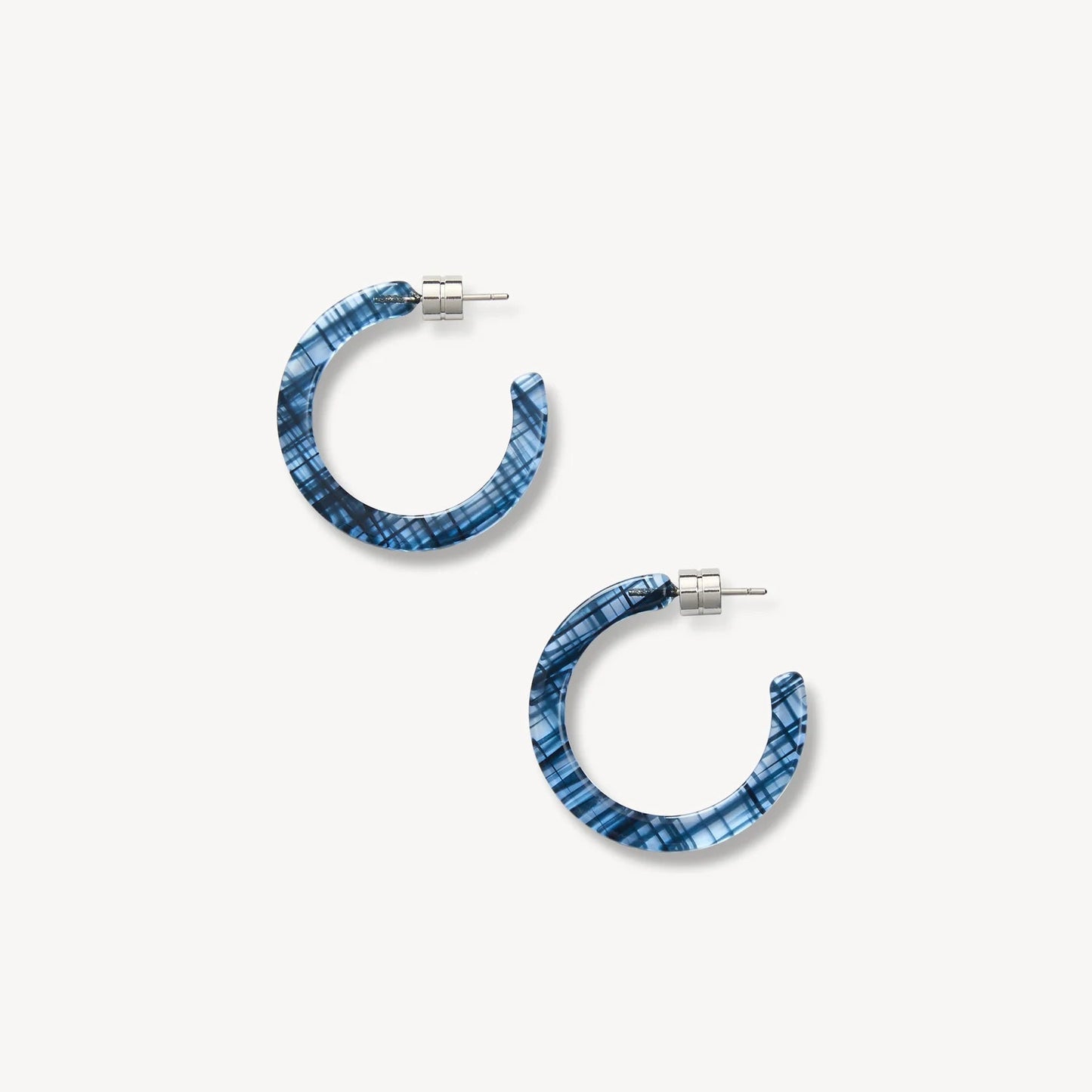 Mini Hoops ~ Chambray