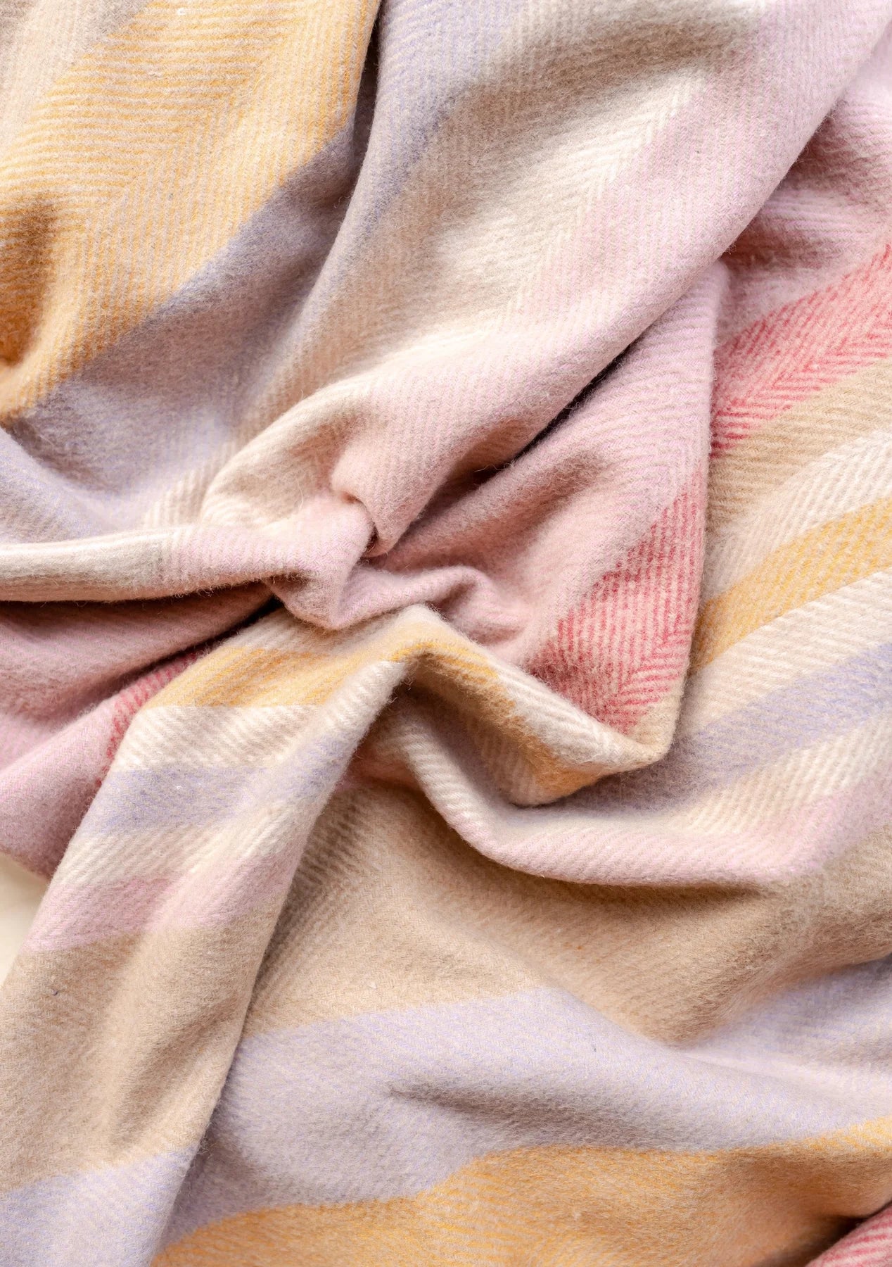 Recycled Picnic Blanket ~ Coral Stripe