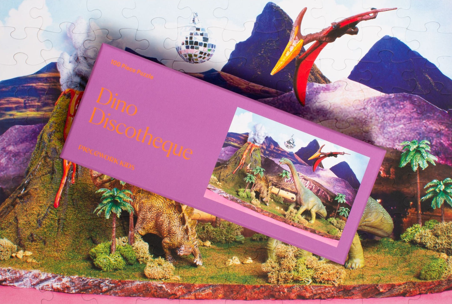 Puzzle (100 Piece) ~ Dino Discotheque