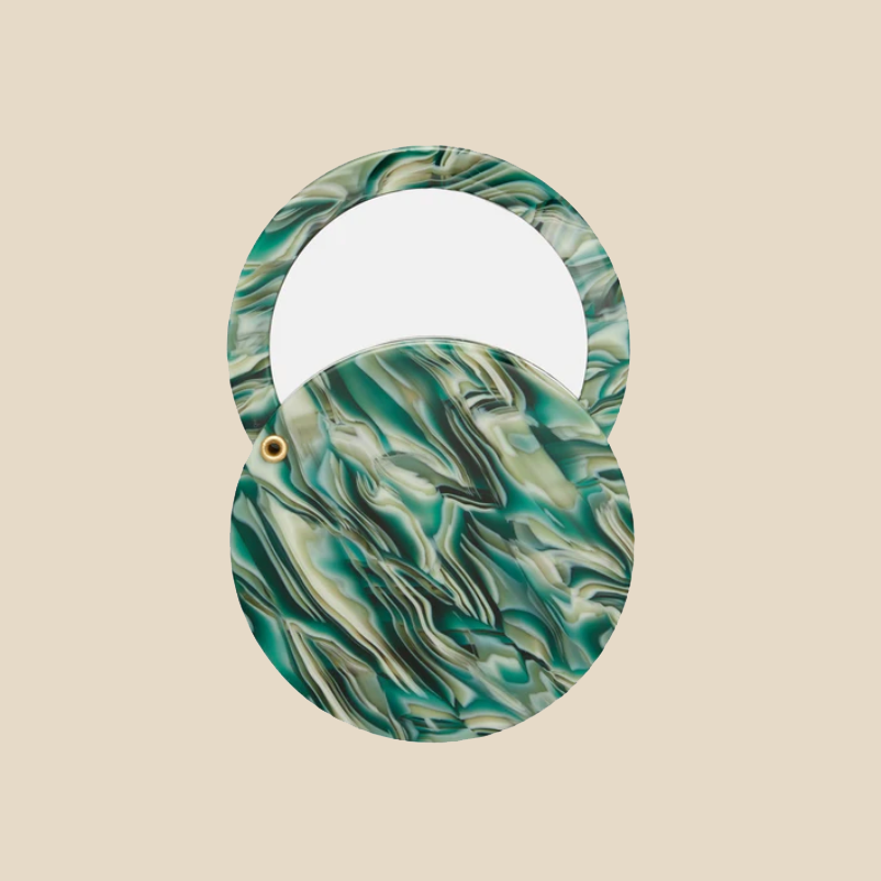 Compact Circle Mirror