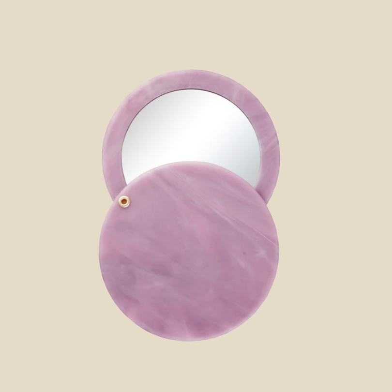 Compact Circle Mirror