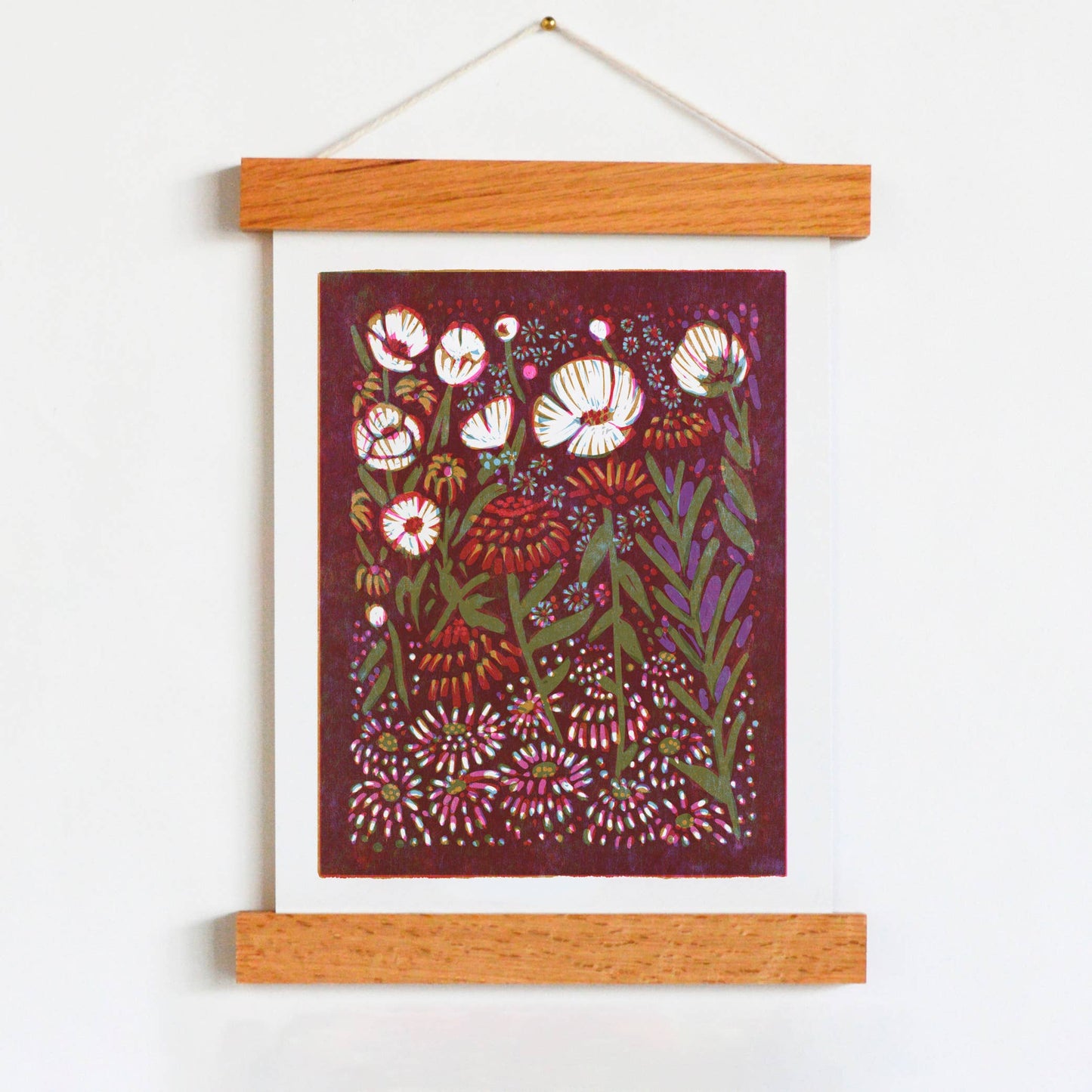 Art Print ~ Zinnias & Anemones