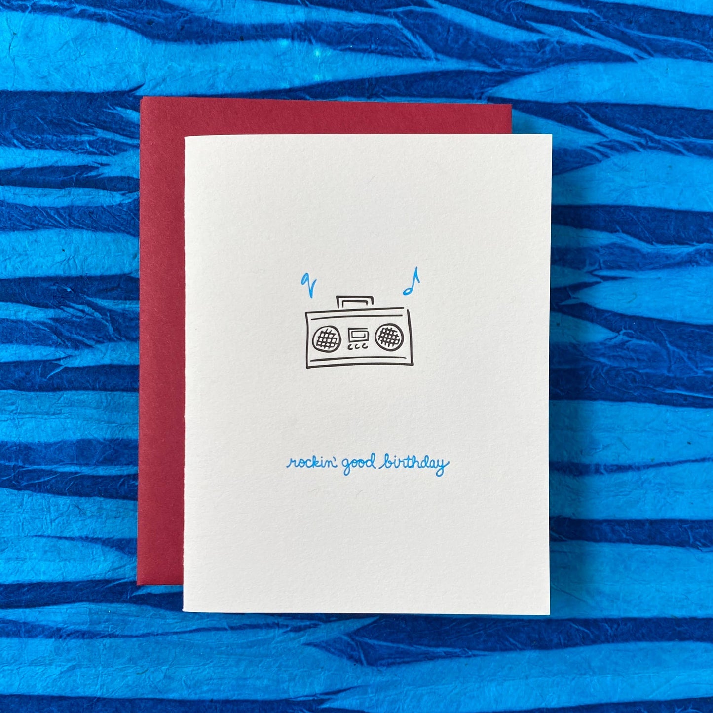 Birthday Greeting Card ~ Rockin' Good Birthday