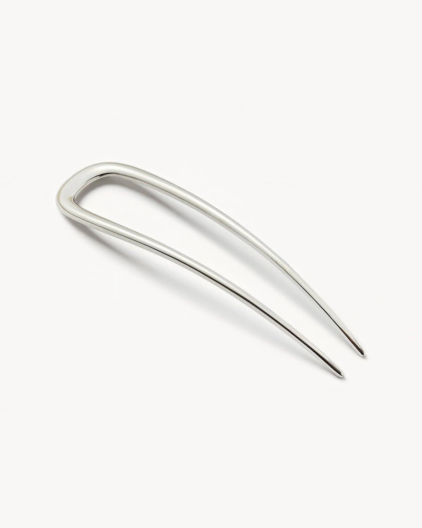 Midi French Hair Pin ~ Silver