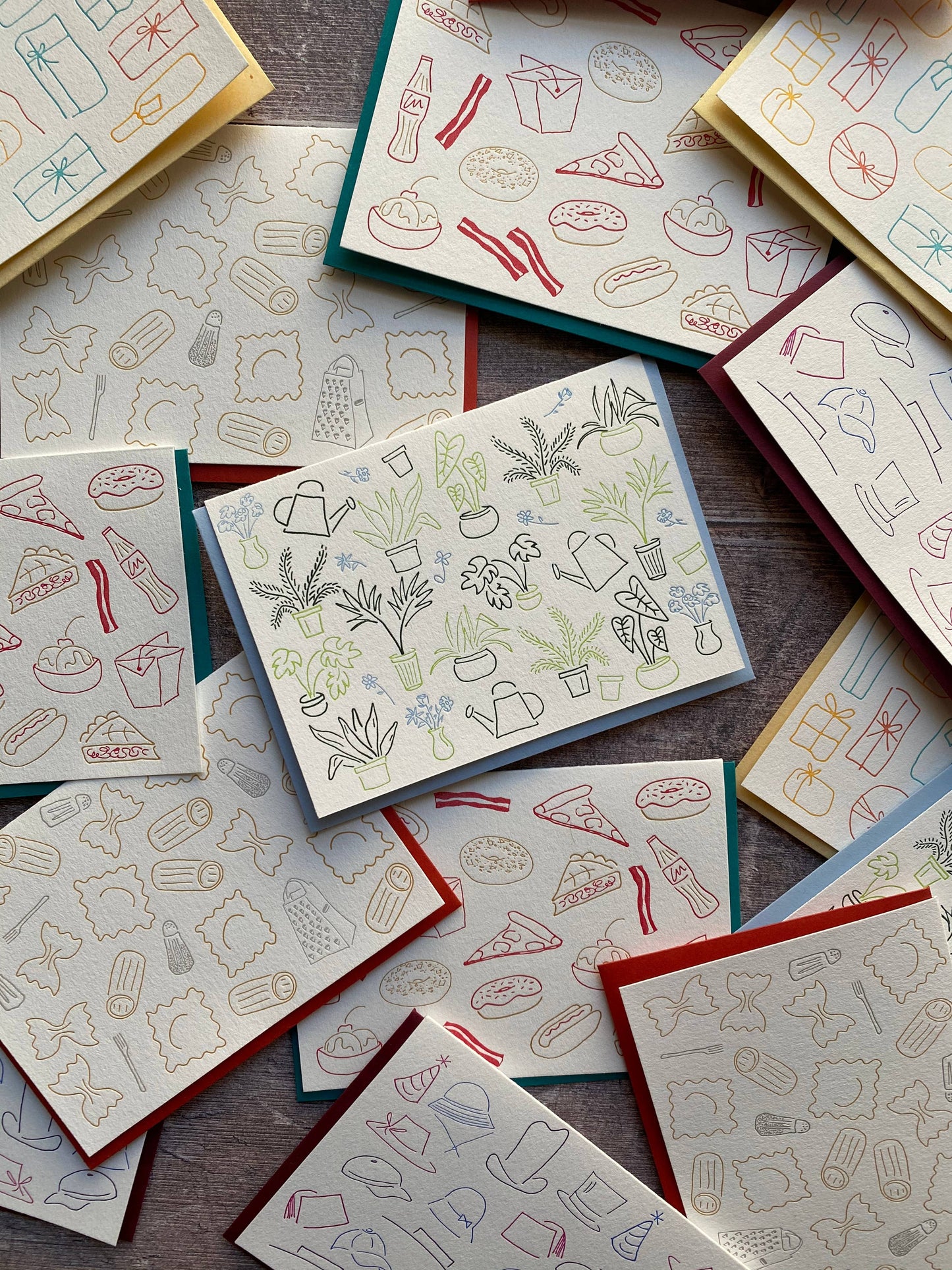 Blank Note Card ~ Green Thumb