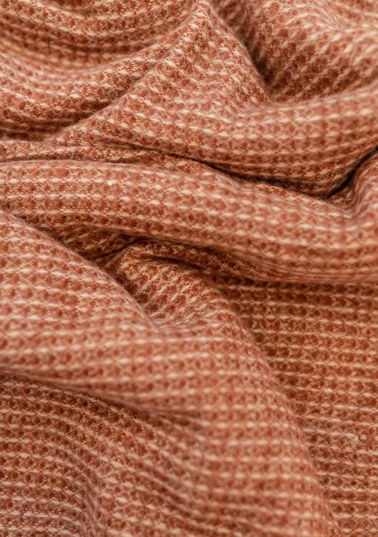 House Blanket ~ Rust Waffle